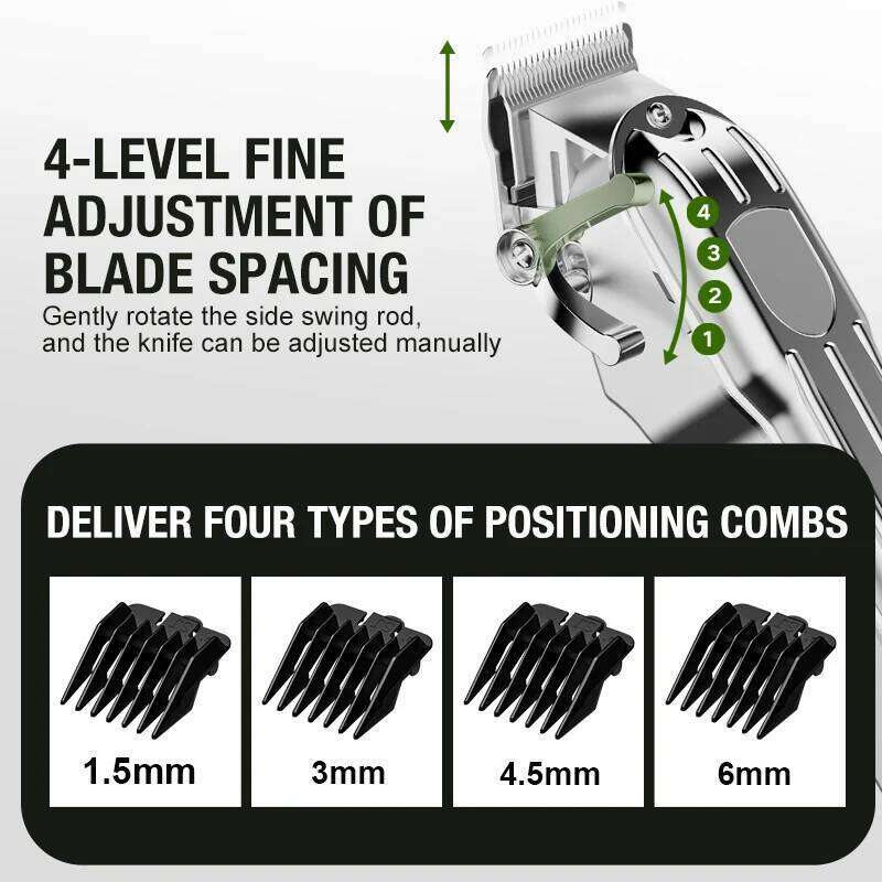 All metal men's push household electric clipper, hair salon, high-power pet clipper C260312