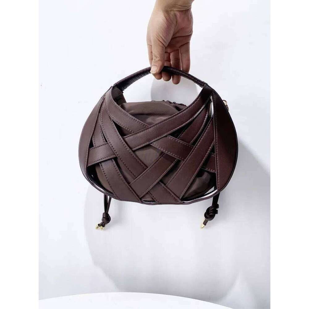 2025 New Women's Single Shoulder Trendy Dumpling Shape Underarm Moon Tooth Bag Street Style PU Material Medium Size WONST