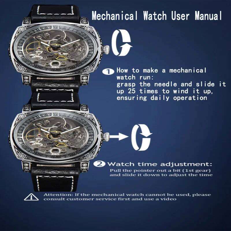 LONGLUX automatic retro style wholesale mechanical wristwatches skeleton carve waterproof leather no logo mens watch