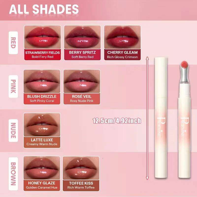Watery glaze long-lasting no smudge nude lipstick moisturizing lip gloss for women does not fade W260311