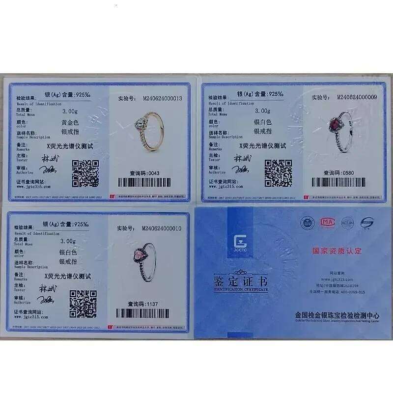 Hot selling 925 sterling silver crystal heart-shaped ring, luxurious, sparkling, multi-color, charming jewelry, holiday gift H260312