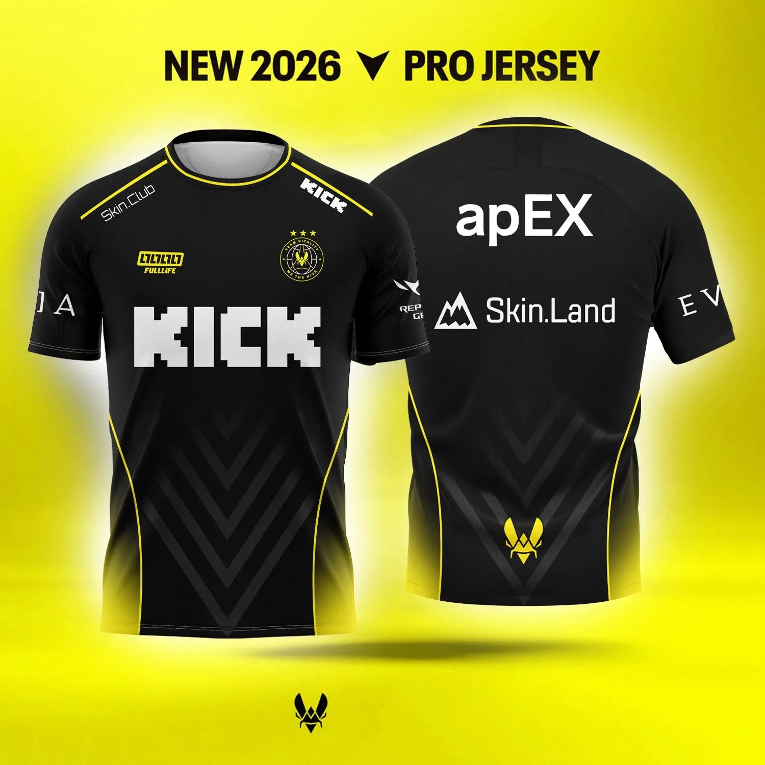 TEAM vitality Esports Team Jersey Men and Women Summer Casual Short Sleeve for Gaming Enthusiasts 260310