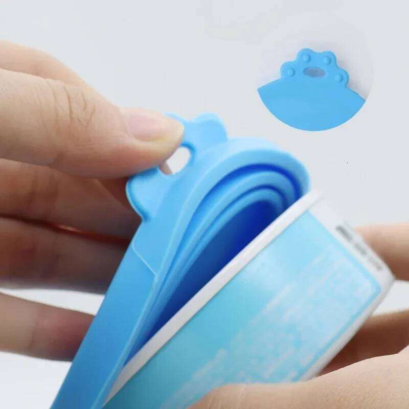 2pcs/set Reusable Pet Dogs Cats Food Can Cover Silicone 26Y0312