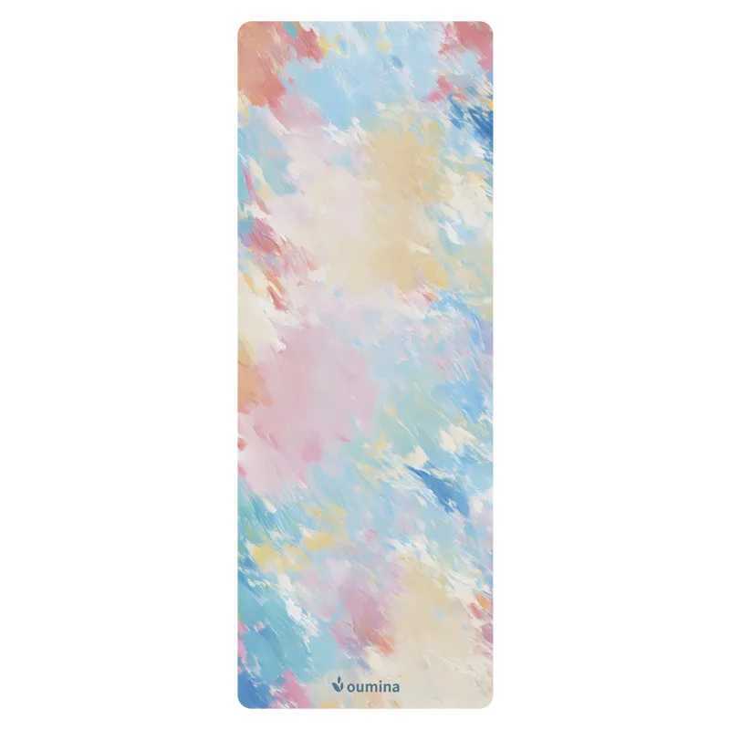 5mm Natural Rubber Suede Surface Yoga Mat Non-Slip Soft Exercise for Yoga Pilates Home Workouts Eco-Friendly for Women and Men M260312