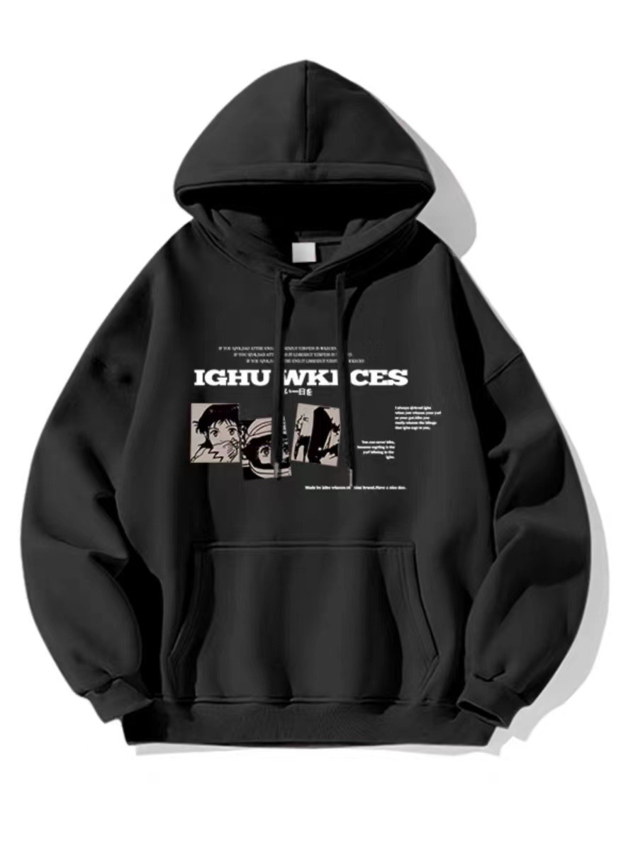 Heavyweight High Street Cartoon Niche Trendy Brand Hoodie For Men Spring Designer Hoodie And Autumn New Ins Design Retro Style