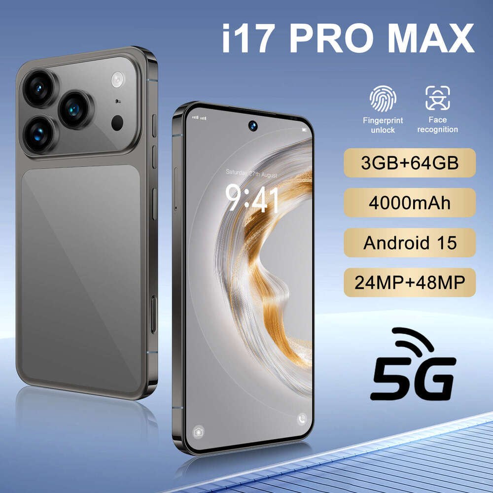 Famous brand cross-border i17 ProMax mini 4.5-inch small smartphone, 3+64GB, Android, Dynamic Island, mini mobile phone. CKS