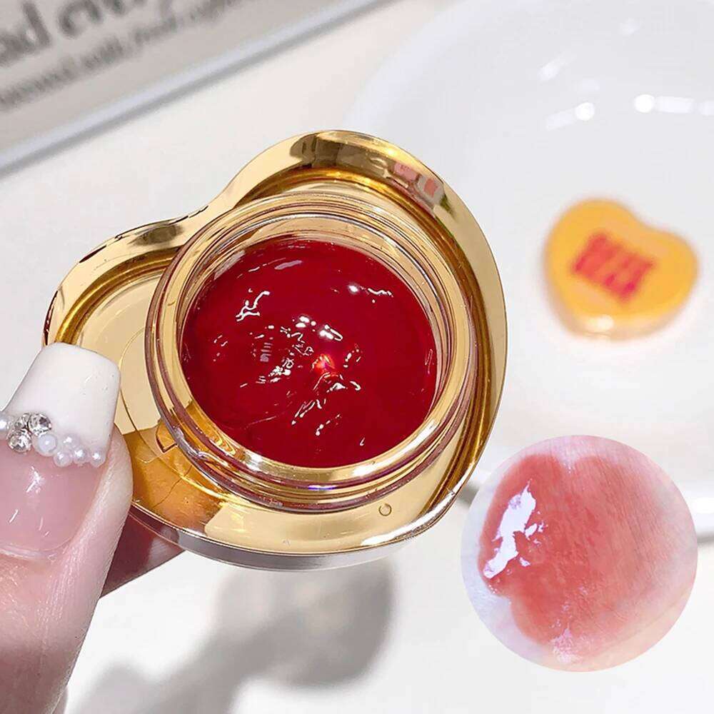 Gege Bear Loveheart Jelly Moisturizing Jam Gloss Honey Brightening Mirror Non Sticky Lip Glaze W260311