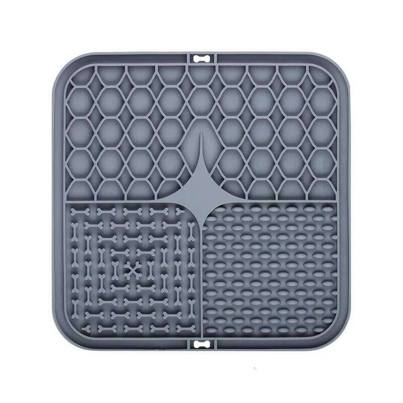 Lick Mat Pet Slow Plate Bathing Distraction Silicone Sucker Food Training Dog Feeder Supplies for Dogs 26Y0312