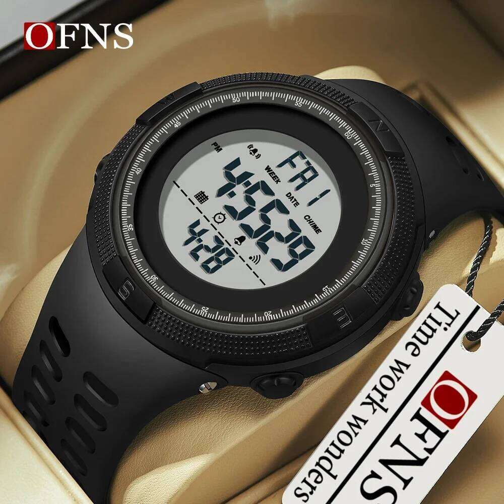 OFNS 2003 Fashion Military Watches 50M Waterproof Sports Watch For Male LED Electronic Digital Wristwatches Relogio Masculino