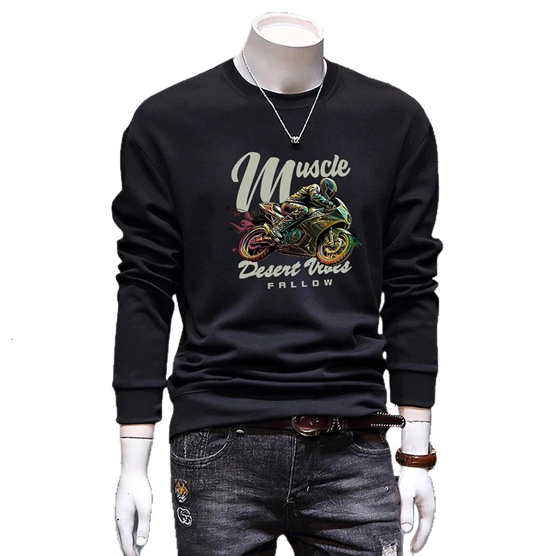 Men's Swetshirt New Utumn Men's Fshion Trendy Designer Hoodie Printed Long-sleeve Top Spring Nd Utumn Men's Jcket