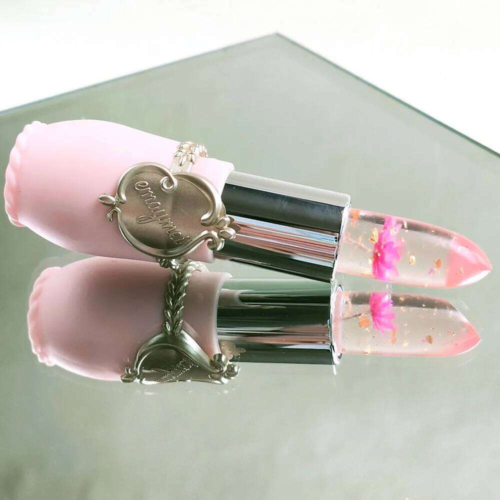 Mouth Jelly Lipstick Temperature Change Flower Lasting Nutrition Moisturizing Color Changing Lip Gloss W260311
