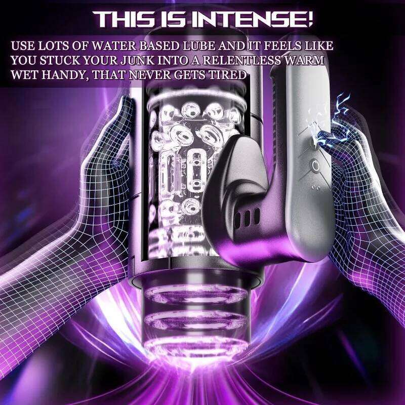 Male Anal Blowjob Oral Stimulator Automatic Telescopic Silicone Vagina Masturbator Sex Toys Adult Products Z260311