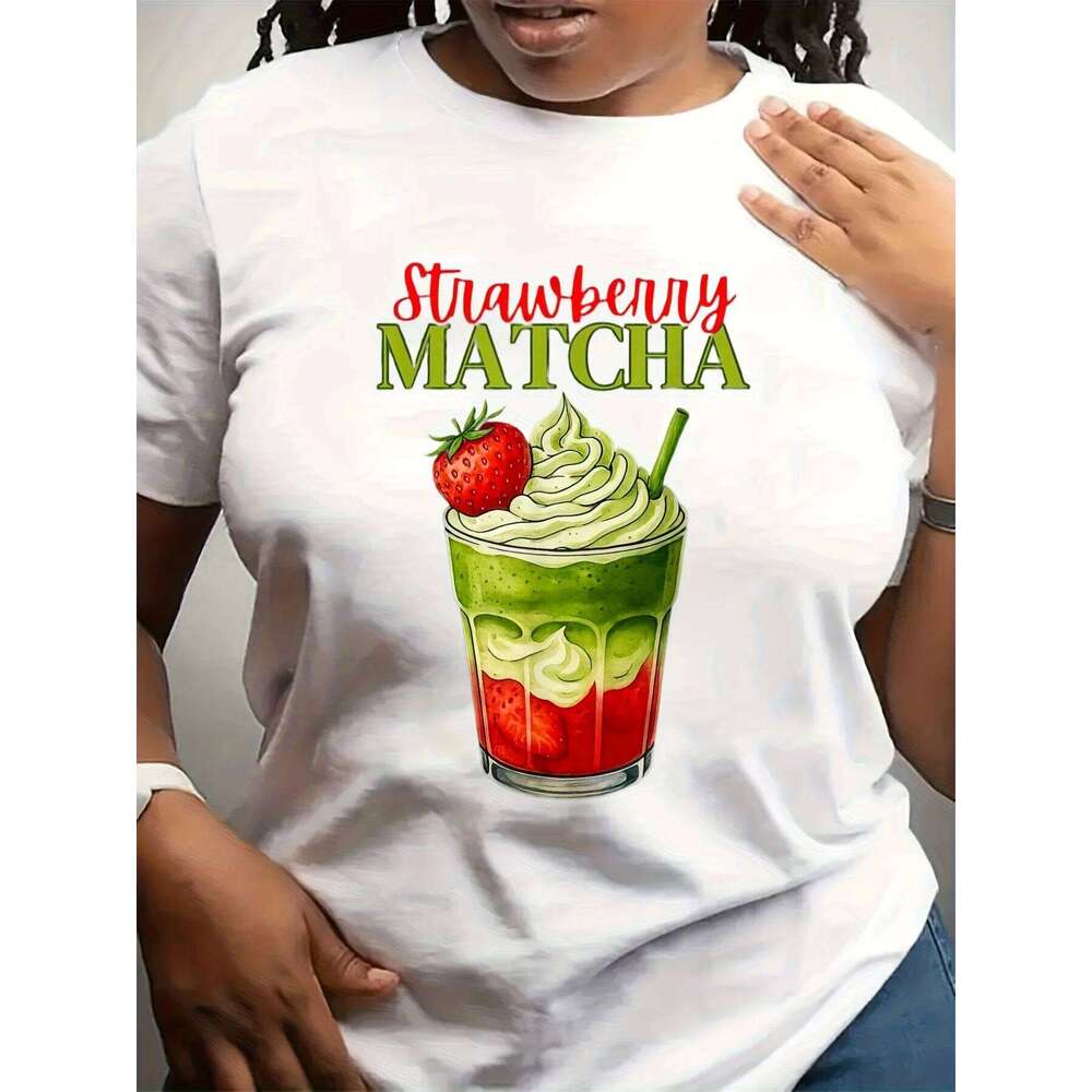 Women's Valentine's Day Plant Lover Botanical Print Short Sleeve Crew Neck Top with Heart Leafy Design Casual Blouse for Outfits Z260312