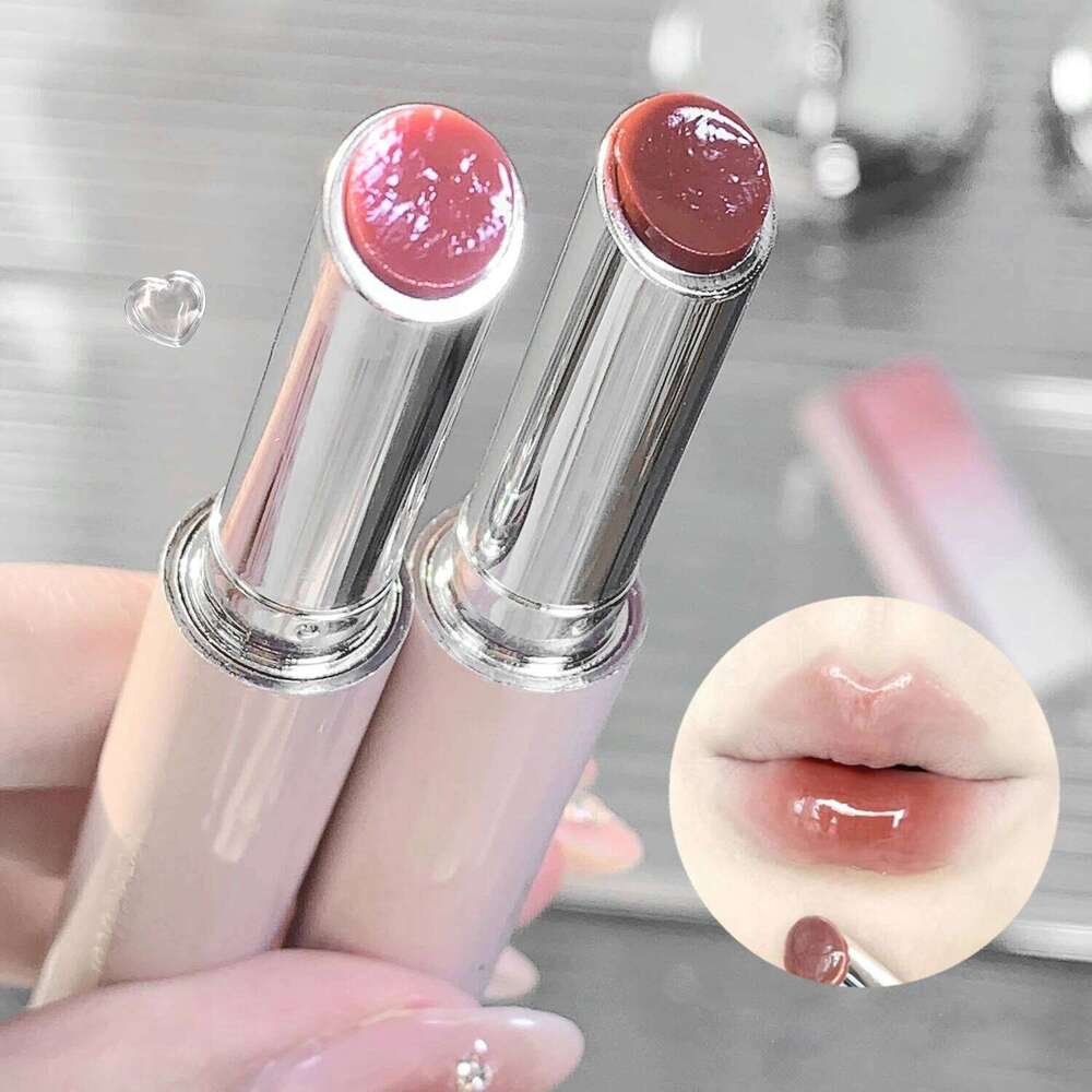 Snowy Design Solid Watery Lipstick Mirror Moisturizing Nourishing Lip Balm Beautiful Colors Suitable for Winter W260311