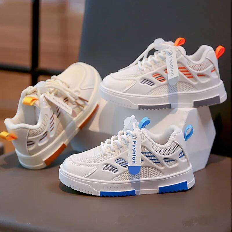 Boys Sneakers Girls Breathable Sport for Kids Children Autumn Non-slip Casual Student Outdoor Footwears Basket Shoes H260312