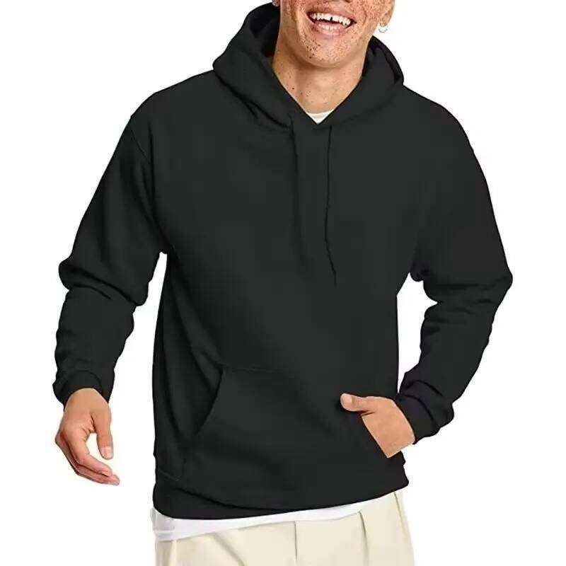 Men's Women Pullover Spring Autumn Casual Hoodie Sweatshirts Solid Color Hoodies Oversize Black Sweatshirt For Male