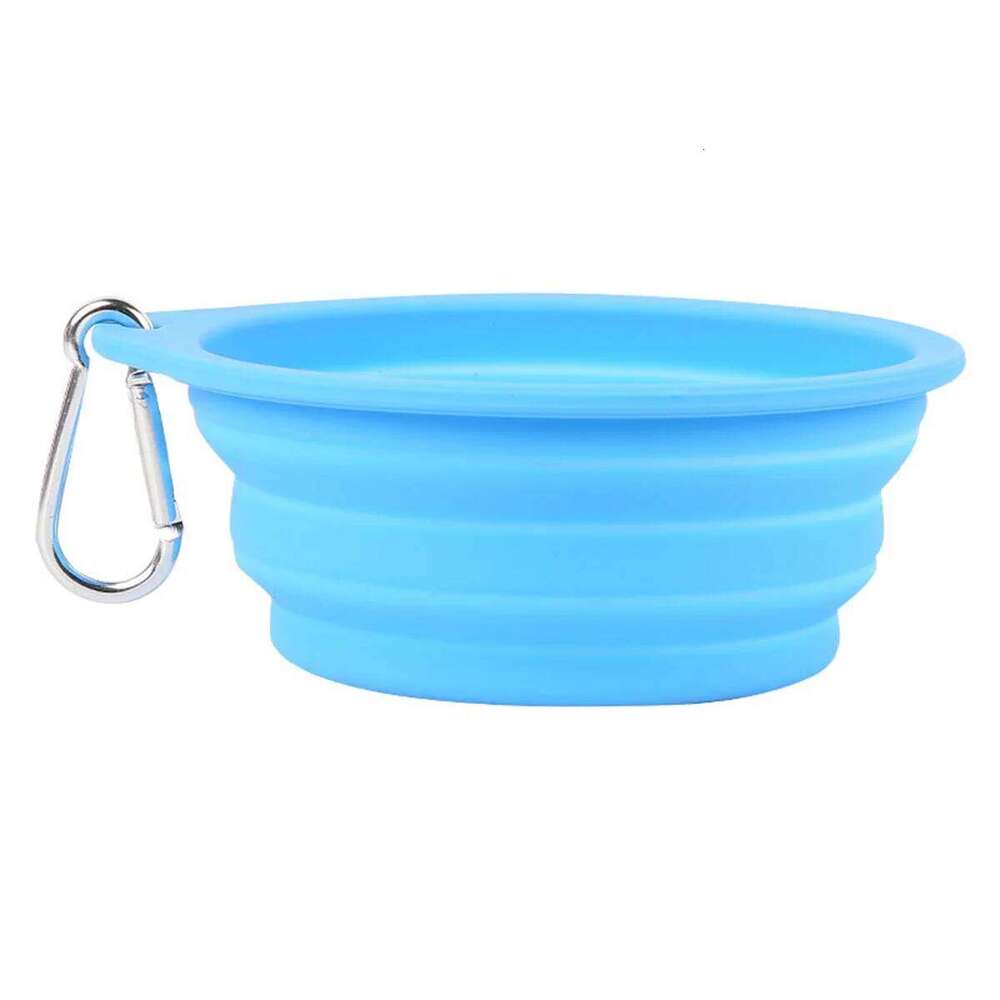 350/600ml Large Collapsible Dog Pet Folding Silicone Outdoor Travel Portable Puppy Food Container Feeder Dish Bowl 26Y0312
