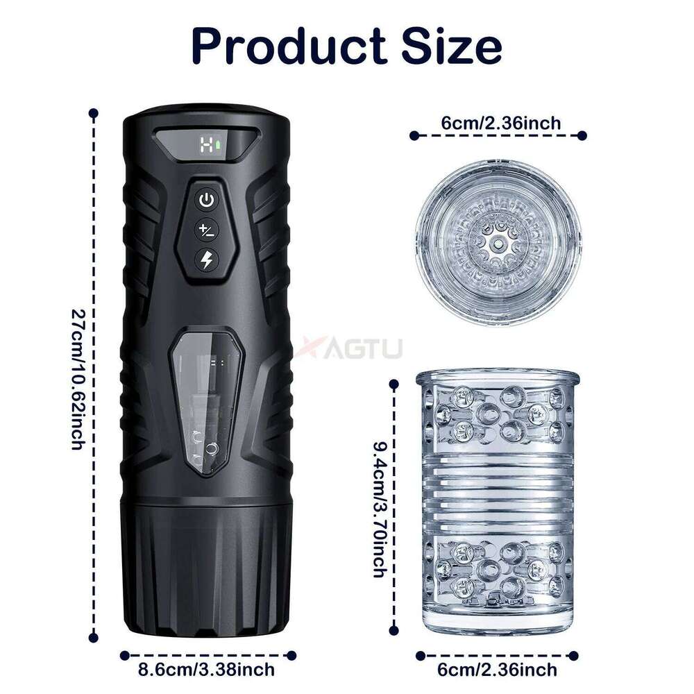 Automatic Male Masturbator Telescopic Rotation Masturbation with Suction Cup Simulation Blowjob Piston Sex Toy for Men Z260312