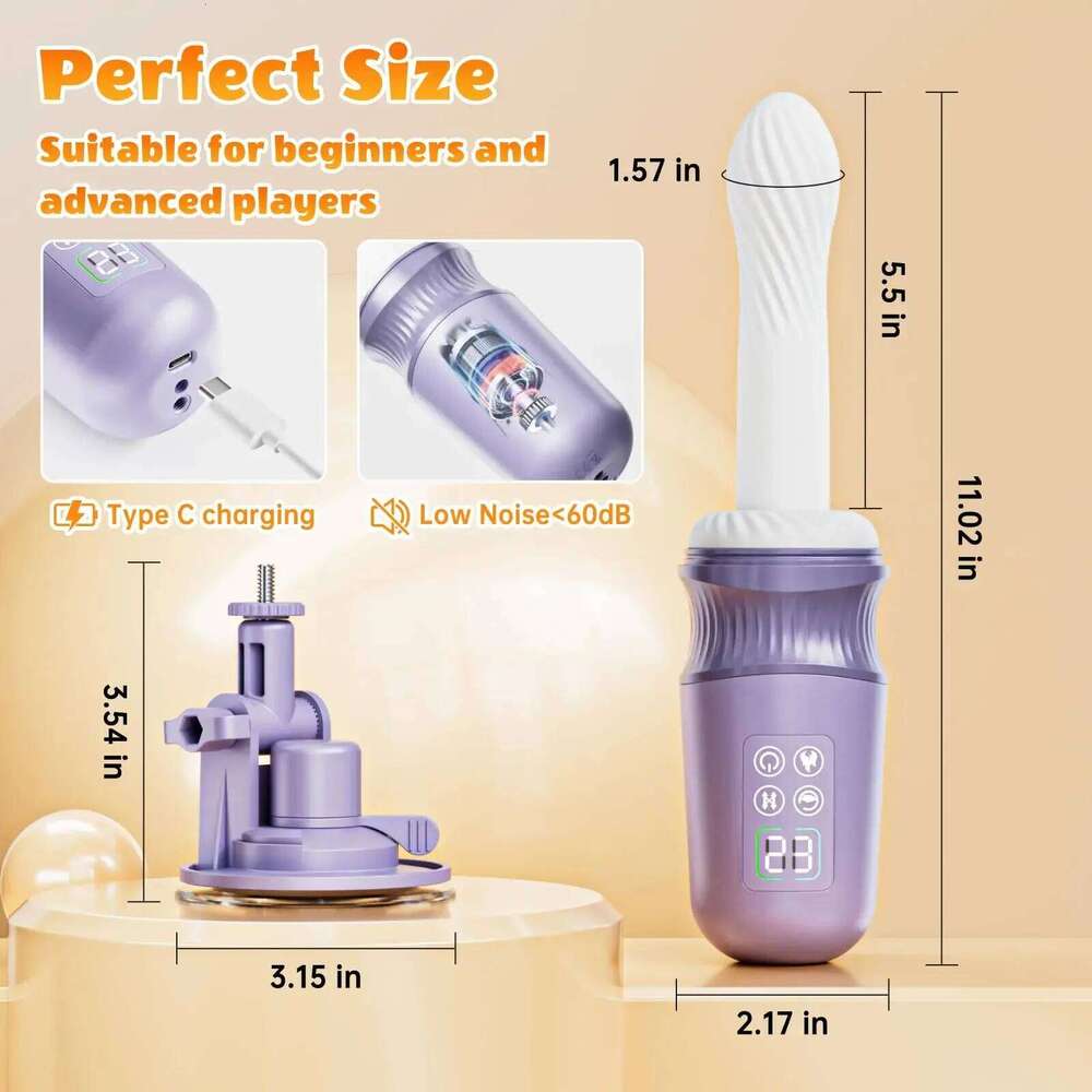 APP Control Machine Thrusting Dildo Vibrator with Heating Function G Spot Clit Stimulation Female Masturbation Adult Sex Toy Z260311