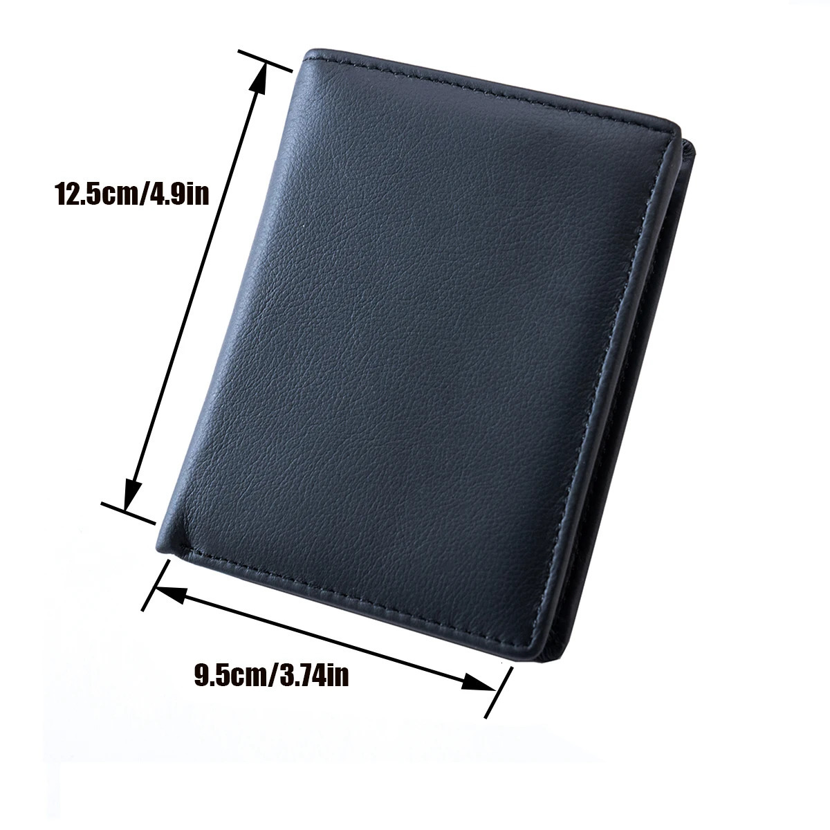 mens wallet Genuine Leather Wallets For Men Coin Purse Vintage Vertical Short Credit Card Holder Money Bag Mens RFID wallet 260304