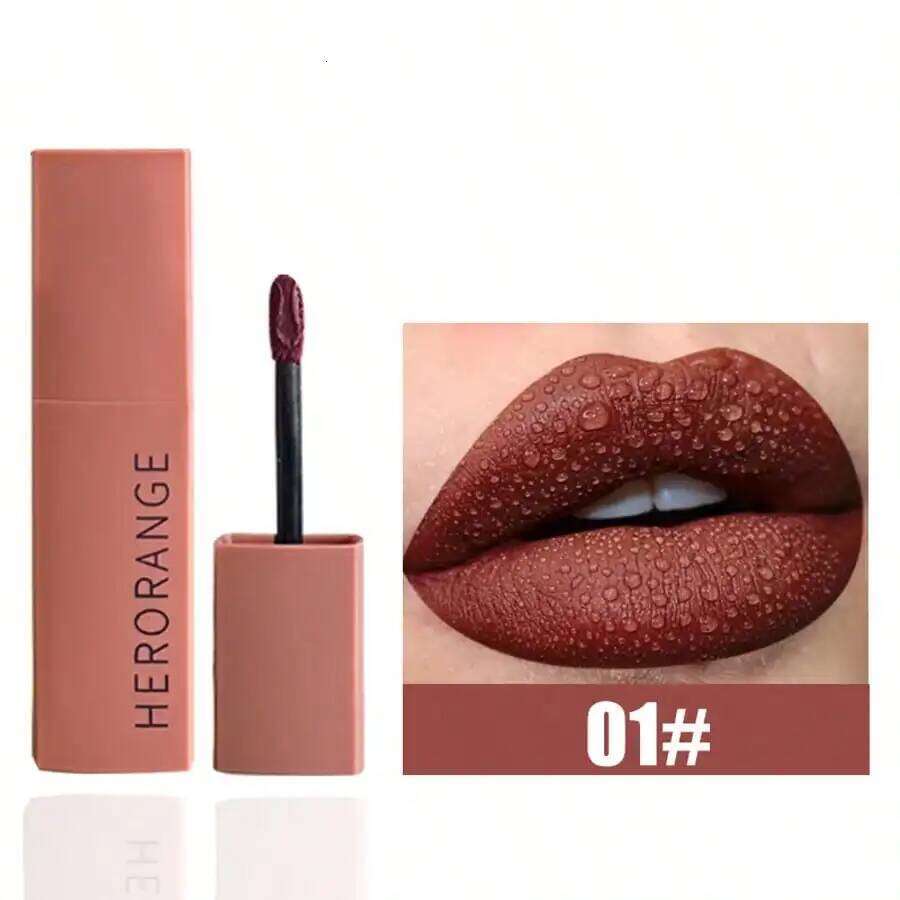 Herorange Velvet Lip Mud - Long-Lasting Non-Fading, Student-Friendly, Matte Finish Lipstick W260311