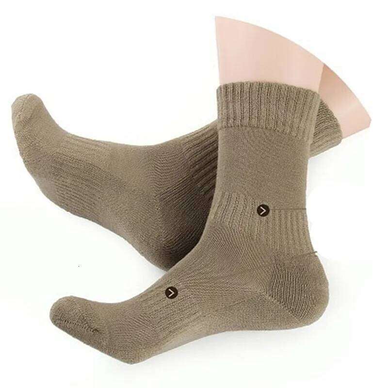 5 Pairs Nordic Sport Military happy Men Trekking Climbing Stockings Men's Compression Sock Cotton Army Long Socks For Man Z260312