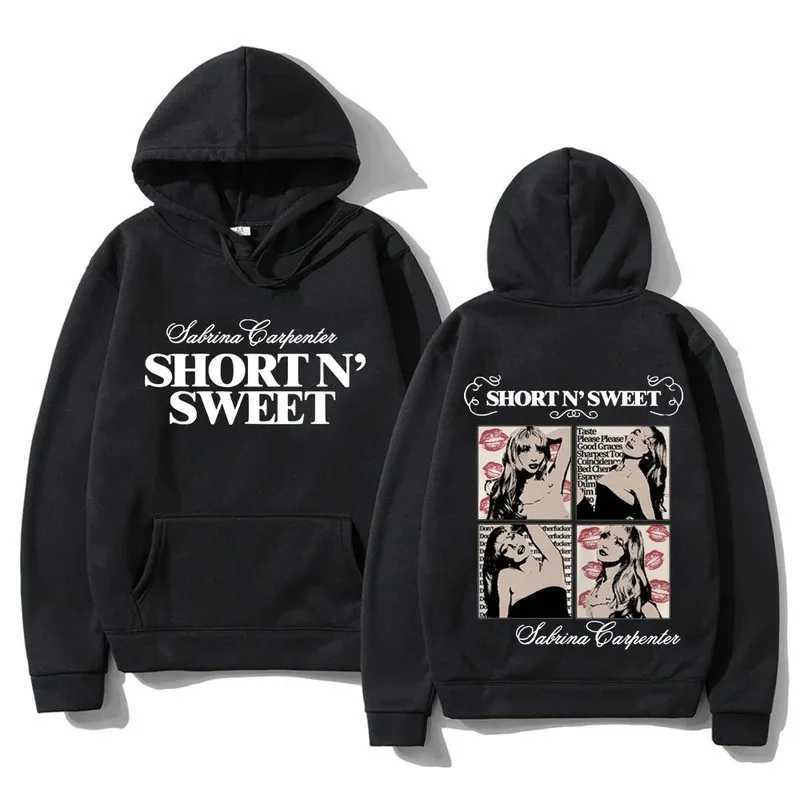Sabrina Carpenter Short N Sweet Hoodie Men Streetwear Aesthetic Casual Hoodies Unisex Autumn Winter Harajuku Hooded Sweatshirts M260312