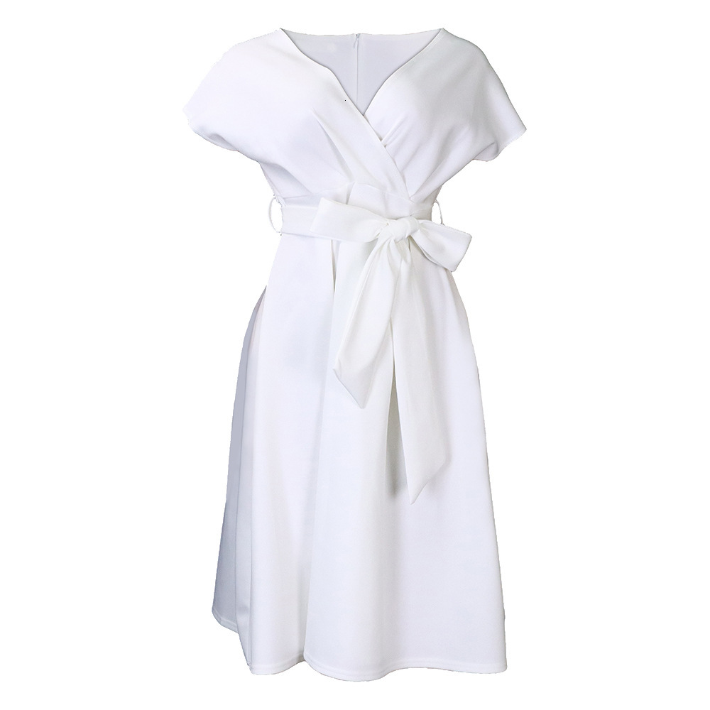 Womens Sexy Deep V-Neck A-Line Flared Dress Evening Gown