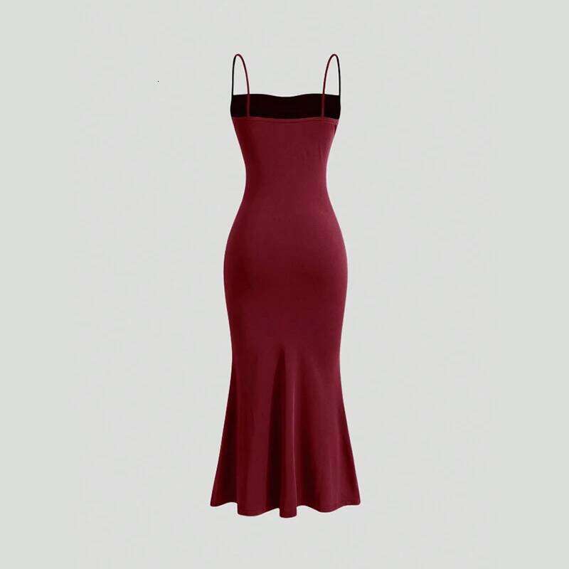 Women's Party Spaghetti Strap Elegant Slim Formal Evening Wedding Guest Multi-Color Summer Dresses C260312