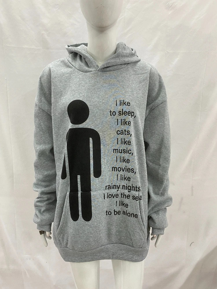 American y2k Harajuku street vintage autumn and winter trend unique hip-hop punk print for men and women hoodie 260311