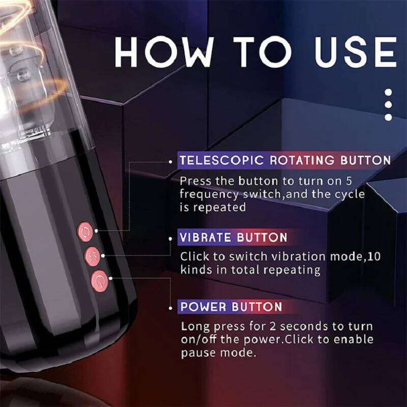 Electric Rotating Aircraft Cup Self-Stimulator for Men with Stretching 10-Vibration Modes Sexual Health And Pleasure Adult Toy Z260312