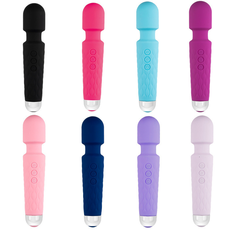 Free Shipping 8-Speed 20-Frequency Instant Charge AV Knight Stick Female Products Multi-Change Silent Waterproof Masturbation Strong Vibration