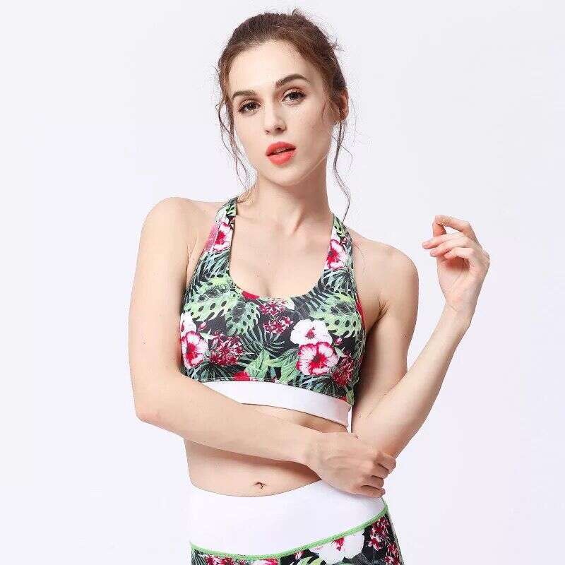 Sportswear Fitness Yoga Outfit Sexy Slimming Tank Top For Women Printed Dance Pants Running Leggings Two-Piece Set WKERSIY
