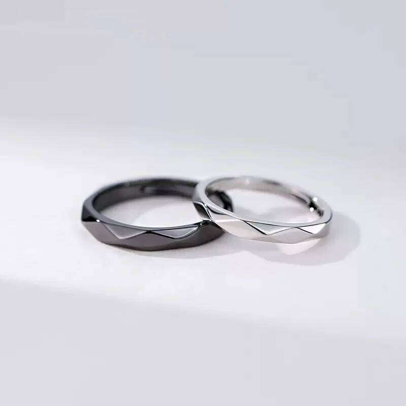 Hot Selling Silver Couple Rings For Women Men Party Gift Jewelry Valentine's day Gifts W260311