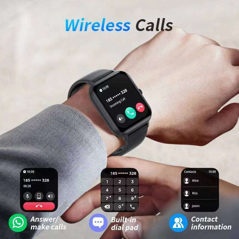 G.L Wear 2025 New Smart Watch 1.83" HD Screen Multiple Modes Bluetooth Call Sports Health Smartwatch Men Women