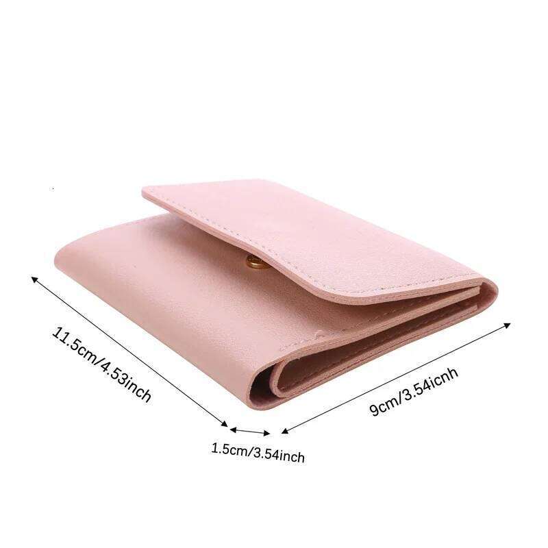 New Cute Wallets Small Hasp Girl Credit Card Holder PU Leather Coin Purse Female Wallet Short Purses for Women