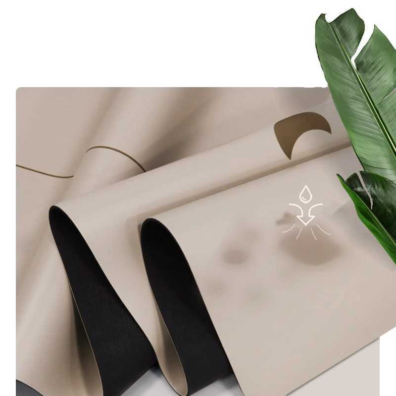 PU Golden Rubber Yoga Mat Mandala Pattern 68cm Widened Thickened Sport Fitness Pilates Training With Position Line Exercise Mats M260312