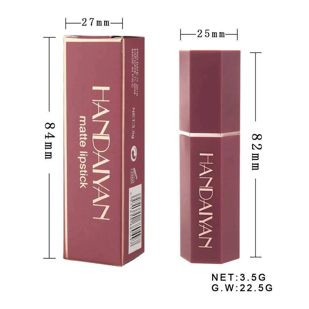6Pcs/set 6 Colors Matte Velvet Set Long Lasting Red Lipstick Waterproof Women Make Up Cosmetics W260311