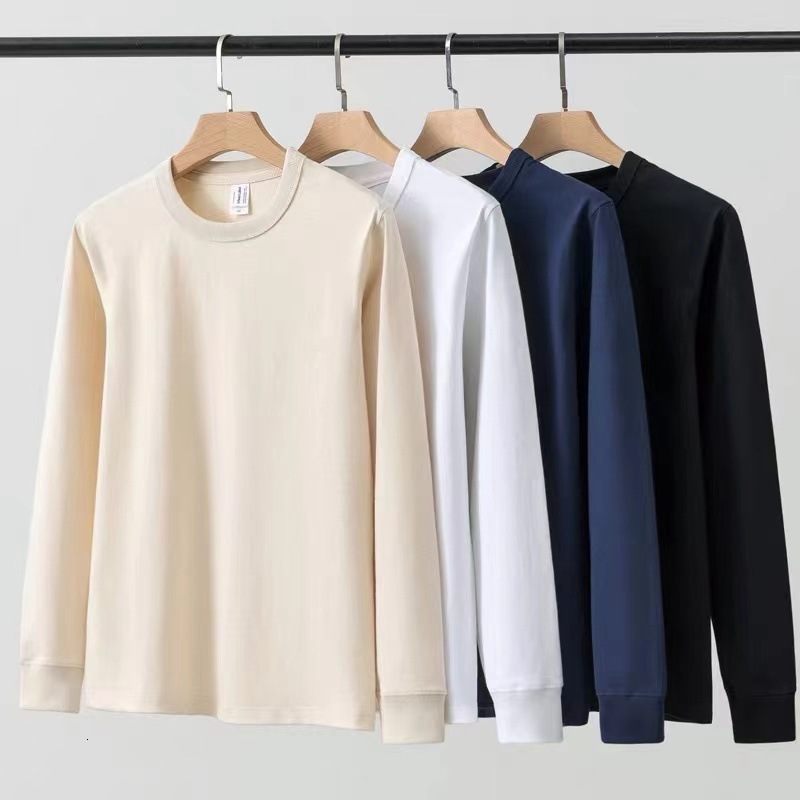 Designer Hoodie 320g Heavyweight Long-sleeve Sweatshirt For Spring And Autumn Made Of Combed Cotton And Long-staple Cotton Unisex Trendy Solid Color H
