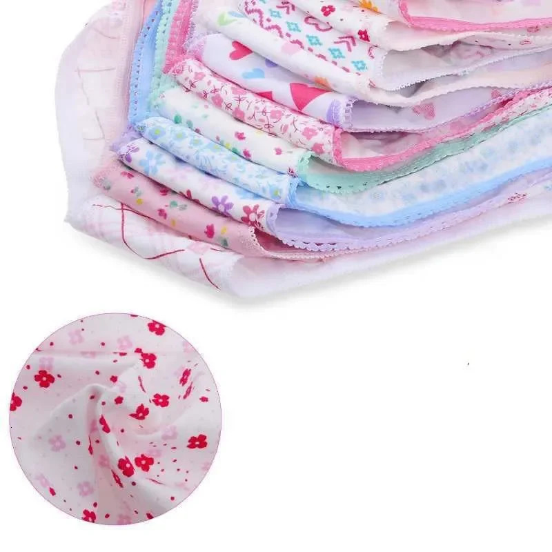 12pcs Lot Baby Girls Briefs Cartoon Underwears Children Panties Short Underpants For 112 Years 260311