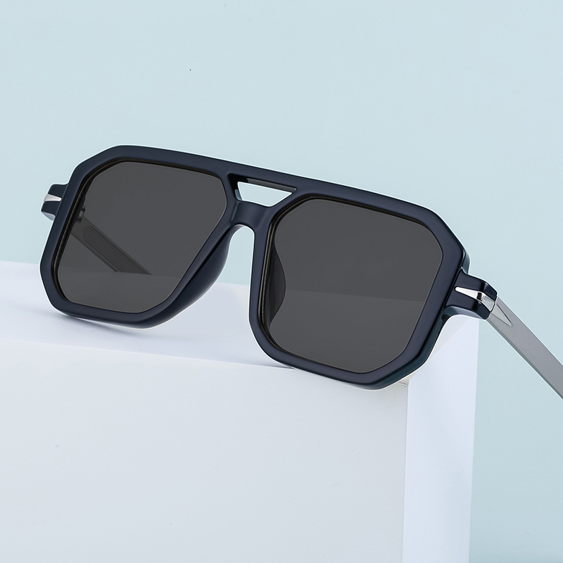Fashionable Square Frame Polarized Driving Sunglasses for Men, Outdoor Sun Protection Sunglasses, Men's Eyewear