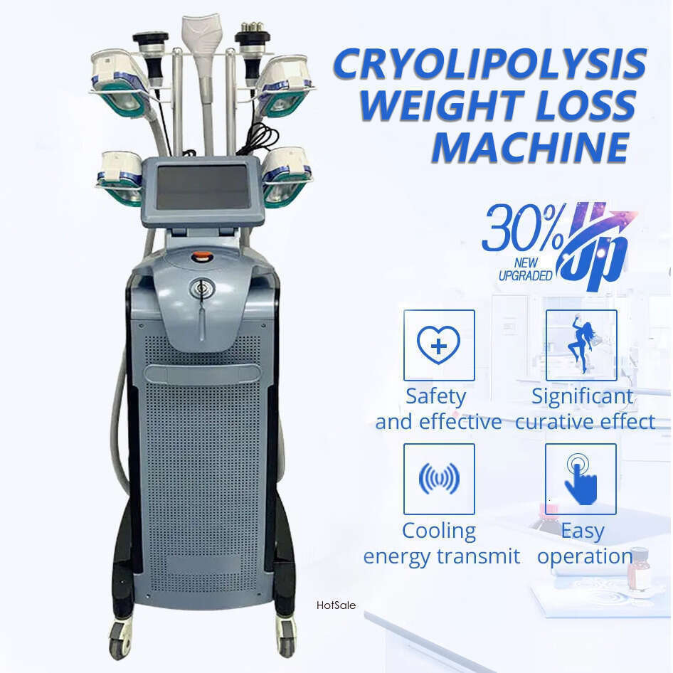 Newly Upgrade Cryo Lipolysis Cavitation RF Technology Body Slimming Cellulite Reduction 7 In 1 Non-Invasive Cryolipolysis Fat Freezing Beauty device