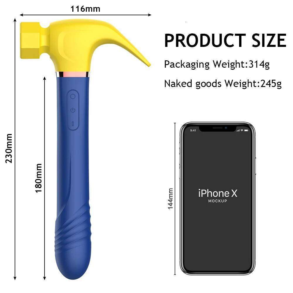 Hammer Vibrator Multifunctional Sex Machine G Spot Stimulation Telescopic Dildo Vaginal Massage Clit Sucking Female Masturbator Z260312
