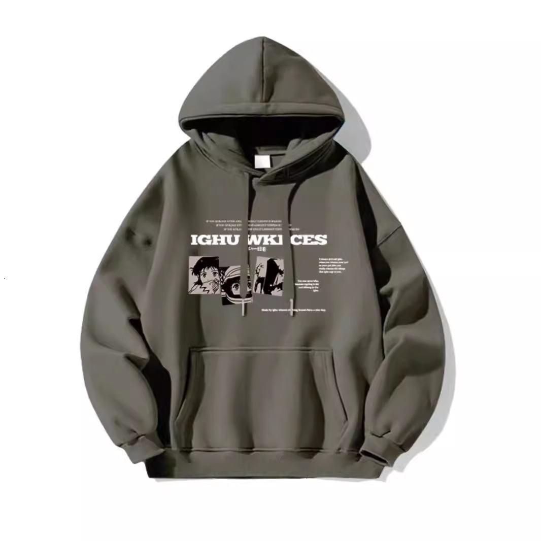 Heavyweight High Street Cartoon Niche Trendy Brand Hoodie For Men Spring Designer Hoodie And Autumn New Ins Design Retro Style