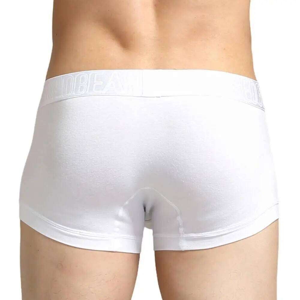 SEOBEAN Men's Breathable Cotton Boxer Shorts U-Convex Pouch Low-Waist Soft Stretch Underwear for Daily Casual & Intimate Wear Z260312