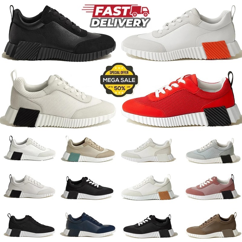 H Bouncing Sneakers Designer Luxury casual shoes for Men Women Breathable Mesh Canvas Suede Walking trainers 36-45