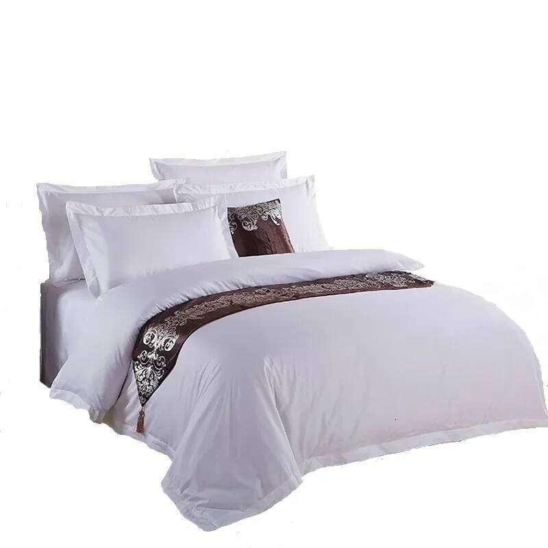 Hotel four-piece set, five-star hotel sheet, quilt cover, special bedding for bed and breakfast, pure cotton linen H260312