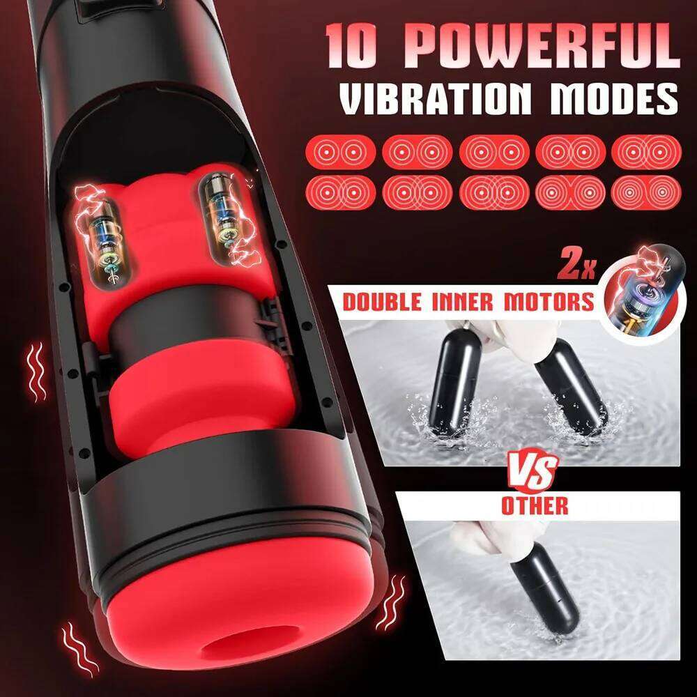 Space LCD Display Masturbation Cup Automatic Thrusting Vibration Soft Texture Adult Sexual Masturbator Sex Toys for Men Z260312