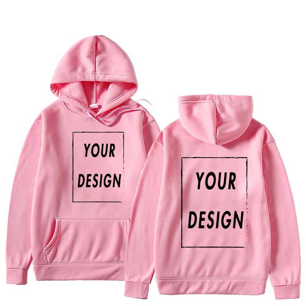 Customizable DIY Hoodie Sweatshirt - Personalize with Your Own Design Brand Picture for Men Women Casual Fashion Hoody M260312