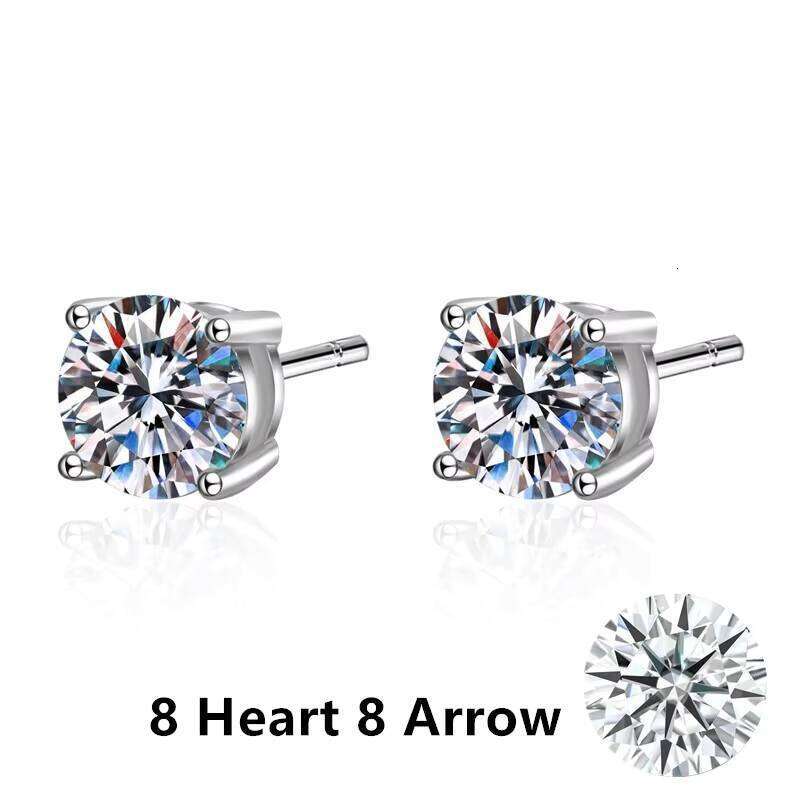 D Color High Quality Moissanite Affordable fashion Jewelry Earrings